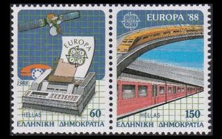 Kreikka 1685-6p ** Europa tietoliikenne (1988)