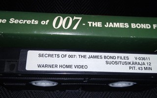 THE SECRETS OF 007 THE JAMES BOND FILES  VHS