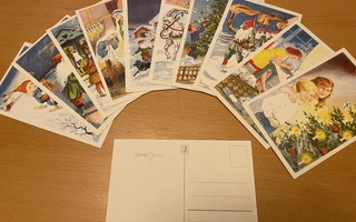 10 kortin sarja joulukortteja 1940-luvulta - 156/10
