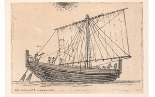 Foinikialaisten laiva (piirretty kortti) #435#