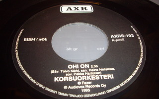 7" single : Korsuorkesteri : Ohi on ( 1995 )  RARE