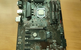 MSI Z370-A Pro, Intel i5 8600k, 16Gb DDR4 komponenttipaketti