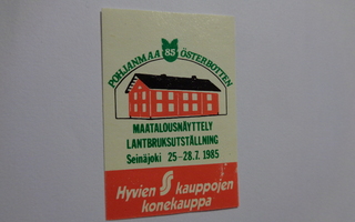 TT-etiketti Pohjanmaa Maatalousnäyttely 85, Seinäjoki