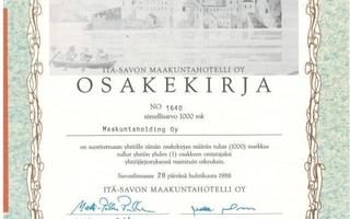 1988 Itä-Savon Maakuntahotelli ( Tott ), Savonlinna