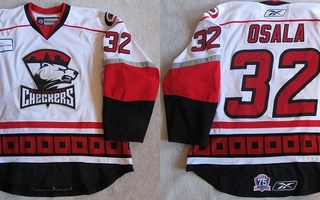 Oskar Osala Charlotte Checkers 2010-11 Game Worn pelipaita