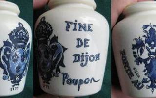 Fine de Dijon - "Retro" Keraaminen Sinappiastia n. 8 x 9cm