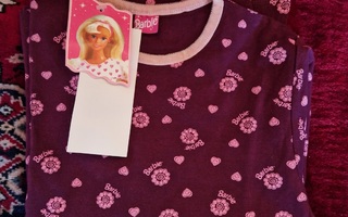 Barbie lasten pitkähihainen paita 126 cm. 41.Uusi