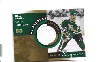 NEIL BROTEN - MILESTONES - 100 POINTS - JERSEY=VALKOINEN