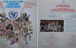 MUSIC FOR UNICEF CONCERT compilation - LP Kunto: [Ex/Ex-]