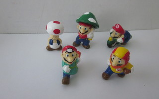Pienet Super Mario figuurit, 5 kpl