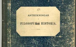 Anteckningar i filosofi och historia (1.p., 1889)