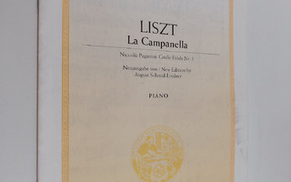 La Campanella - Niccolo Paganini: Grosse Etude Nr. 3. piano