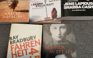 Ruotsinkielisiä kirjoja 3,50e/kpl