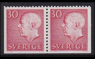 Ruotsi 551EEu ** Gustaf VI 30 öre (1966)