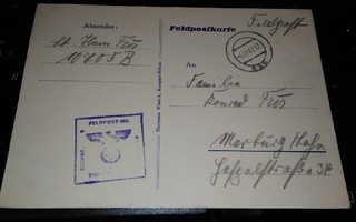 Natsi Saksa III Reich KP-kortti PK160/7