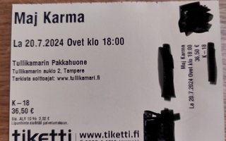 Maj Karma lippu Tampereelle