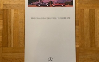 Esite Mercedes-Benz A124/C124 Cabriolet ja Coupe, 1993/1994