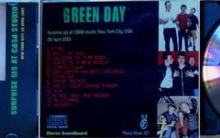 GREEN DAY: Suprise gig at CBGB Studio - CD [SUPER RARE]