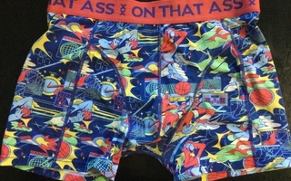 ON THAT ASS - BOXERIT.   koko: L  &  XL.   UUSI/KÄYTTÄMÄTÖN.