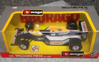 Formula 1  Williams FW 14 Mansell.Burago 1:24 Uusi