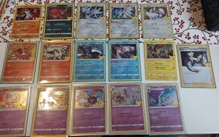 16kpl Pokemon celebrations holoja