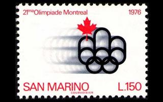 San Marino 1118 ** Olympialaiset Montreal (1976)