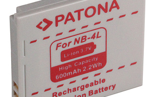 Canon NB-4L yhteensopiva Li-ion akku 600mah (1004)