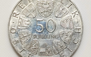 Itävalta 50 Schilling 1974, Hopeakolikko
