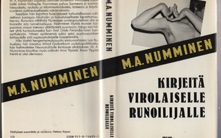 Numminen, M. A.: Kirjeitä virolaiselle runoilijalle,skp, K3+