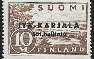 1941 Itä-Karjala 10 mk **  LaPe I-K 7
