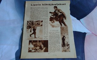 Liperin Hiihtäjäveljekset T & M Lappalainen 1932 1siv.