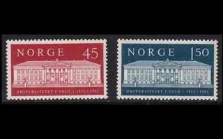 Norja 458-9 ** Oslon yliopisto 150v (1961)