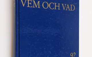 Vem och vad 1992 : biografisk handbok