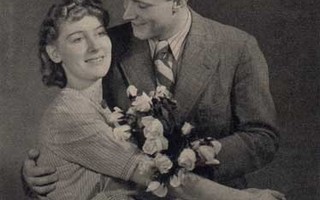 RAKKAUS / Hyvännäköinen nuori mies ja nainen. 1930-l.