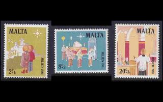 Malta 652-4 ** Joulu (1981)