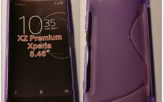 Sony Xperia XZ Premium - Lila geelikotelo & skalvo #23722