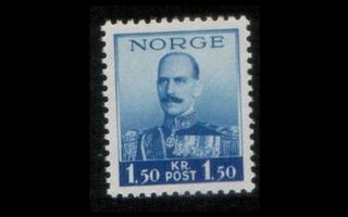 Norja 192 ** Haakon VII 1.50 kr (1937)