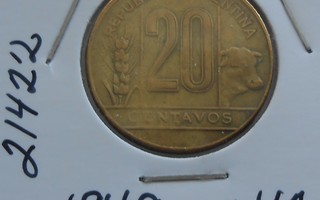 ARGENTINA  20 Centavos  v.1949  KM#42  Circ.