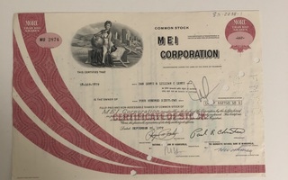 MEI Corporation osakekirja