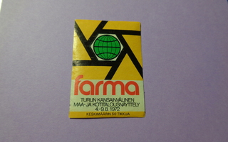TT-etiketti Farma 1972, Turku