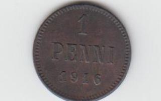 1 penni 1916