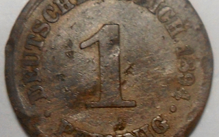 Saksa. 1 pfennig 1894A.