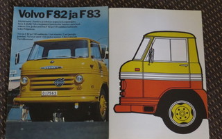 1971 Volvo F 82 / F 83  kuorma-auto esite - suom - KUIN UUSI