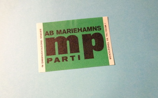 TT-etiketti Ab Mariehamns Parti