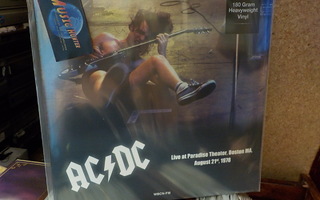 AC/DC - LIVE AT PARADISE THEATER, BOSTON 1978 UUSI LP