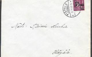 Postilähetys - Yl.m. 3,5/2,75mk (LAPE 277) Pispala 8.4.1943