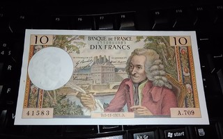 Ranska France 10 Francs 1971 sn583 aUNC
