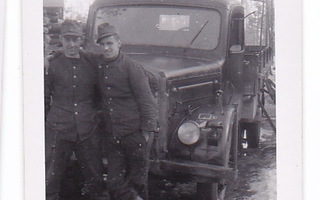 VANHA Valokuva Natsi Saksa Joukot Suomessa Kuorma-Auto 6x9cm
