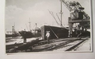 Postikortti Kotka Rautatie Laiva 1950-l Alkup.Mallikappale