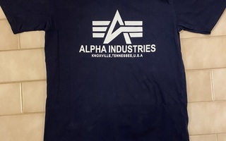 Alpha Industries T-paita Tumman Sininen Valkoinen Koko S